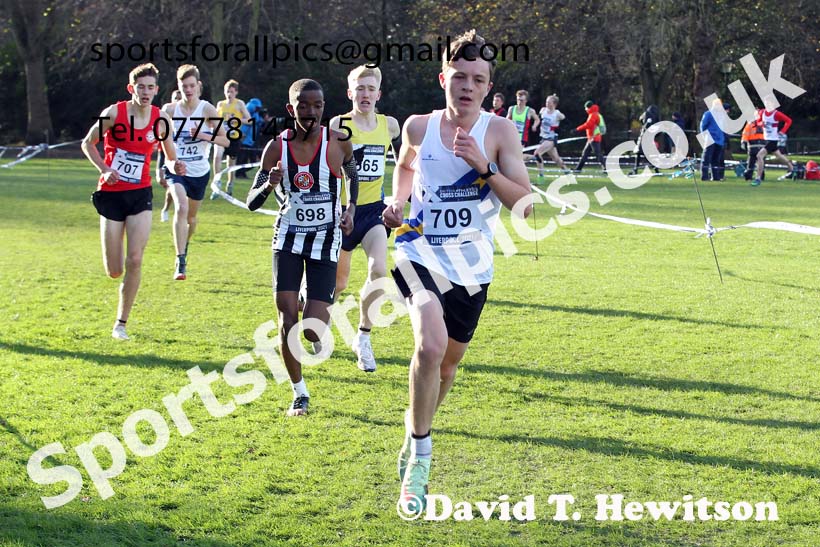 Mens under-17s, European Cross Country Championships Trials, Sefton Park, Liverpool. Photo: David T. Hewitson/Sports for All Pics